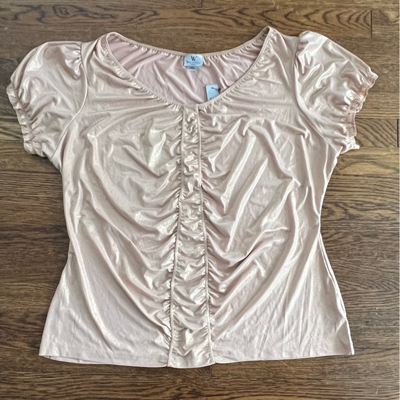 Worthington brand NEW women’s 2XL short sleeve blouse! - Picture 1 of 3